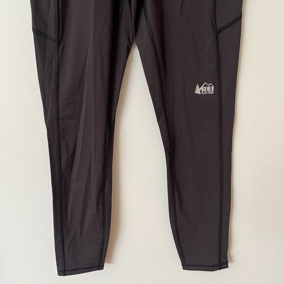 REI Co-op Swiftland 7/8 Running Tights Black Women's Size Medium - Picture 2 of 9
